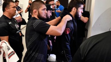 Khabib trở lại giúp Islam Makhachev tại UFC 302, Dustin Poirier có ai?