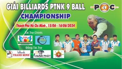 Khởi tranh giải billiard PTNK 9 ball pool Championship 2024